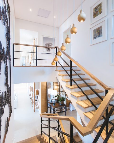 brown staircase