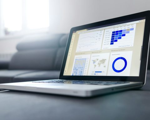 turned on black and grey laptop computer