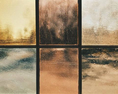 several assorted-color glass frames