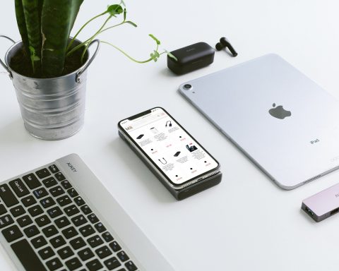 silver ipad beside apple magic keyboard and apple magic mouse